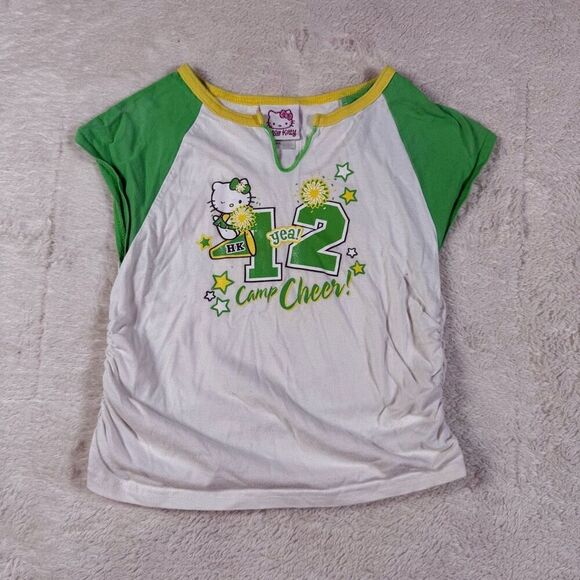 Vintage Y2K Hello Kitty Sanrio Cheerleader Baby T Tee Shirt - Picture 1 of 5